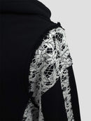 Lace heavy weight pullover(Black)