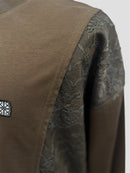 Seam lace mix over size T-shirt(Coffee)