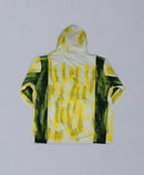 bi-color paint hoodie