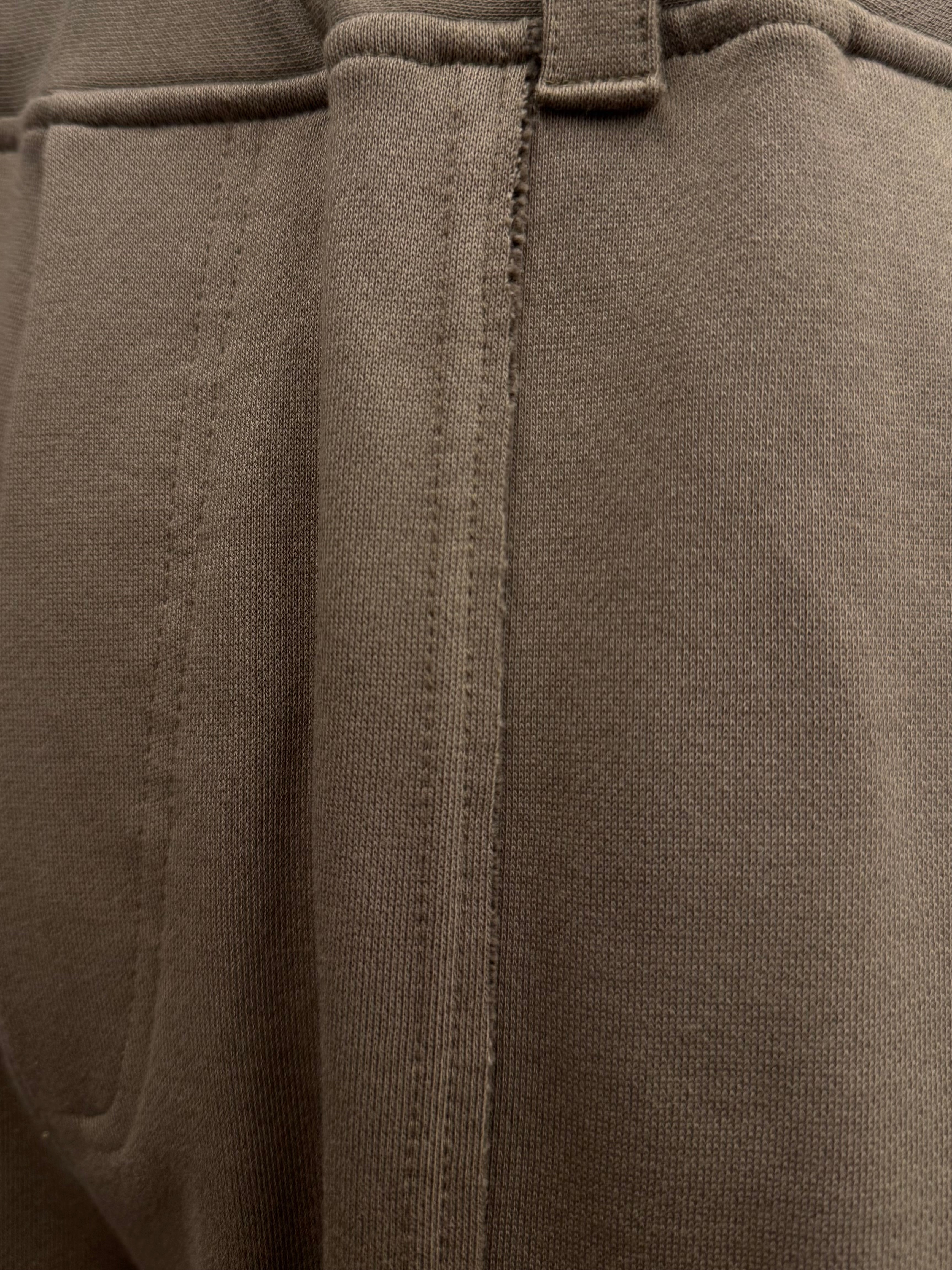 Line lace wide sweat pants(Coffee)