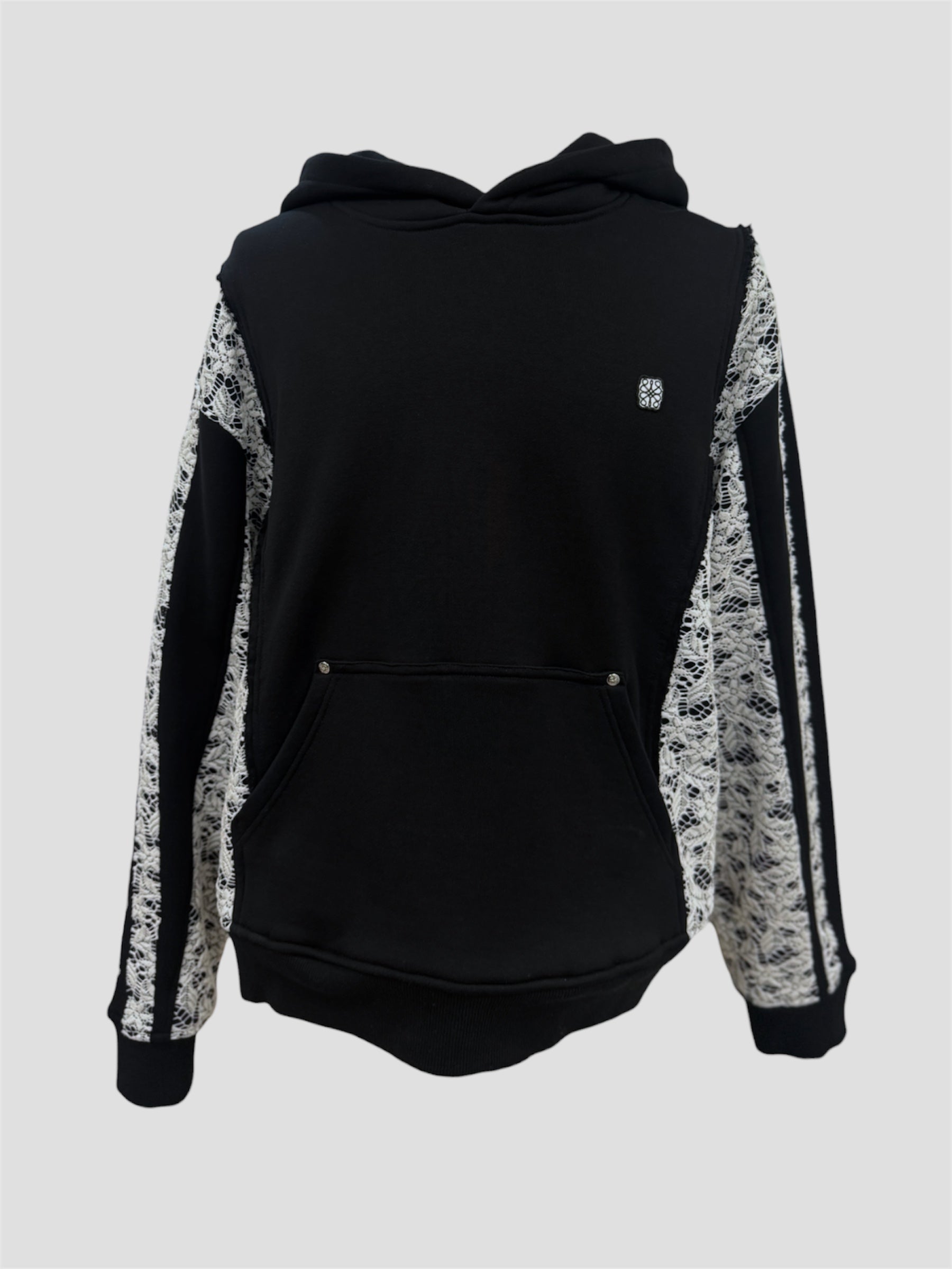 Lace heavy weight pullover(Black)