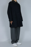 Big collar over size coat