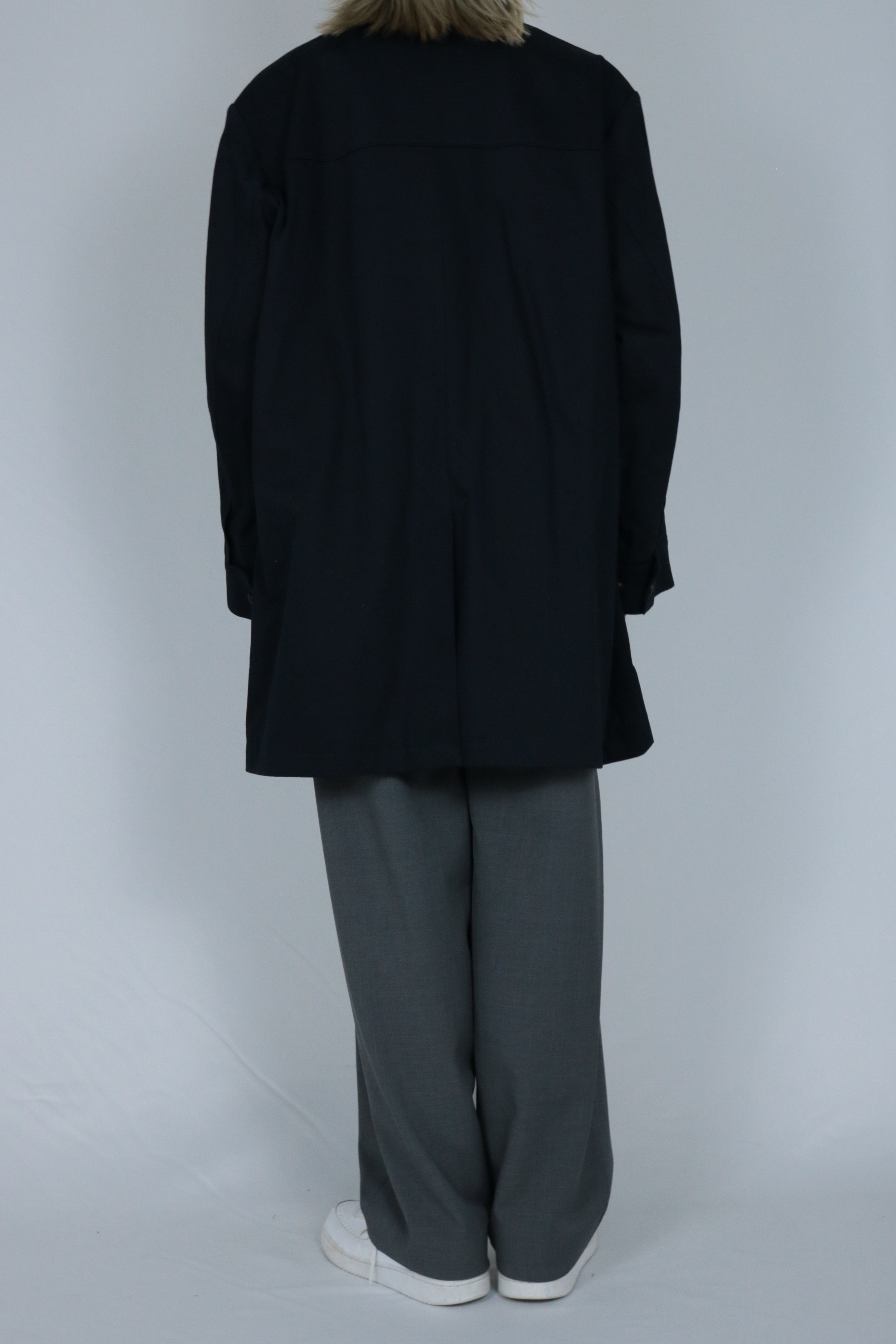 Big collar over size coat
